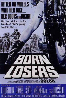 #ad BORN LOSERS Movie POSTER 27 x 40 Tom Laughlin Elizabeth James Jeremy Slate A $24.95