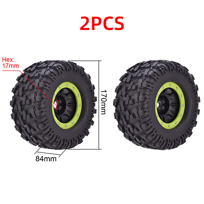 #ad AustarHobby 170mm Wheel Tires 17mm Hex for 1 8 RC Monster Truck HPI HSP Traxxas $38.34