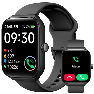 #ad 2024 Smart Watch For Men Women Waterproof Smartwatch Bluetooth iPhone Samsung $29.99