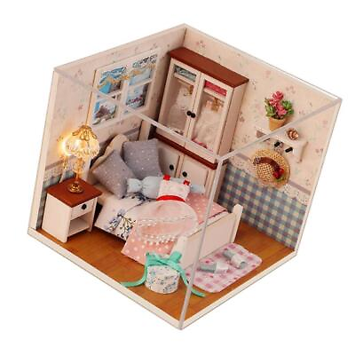 #ad Romantic 1 24 Dollhouse Miniature DIY European Kit Creative $21.34