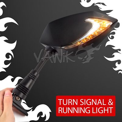 #ad VAWiK mirror Lucifer black 2tone LED fits Ducati 1199 Panigale S ABS 14#x27; $178.40