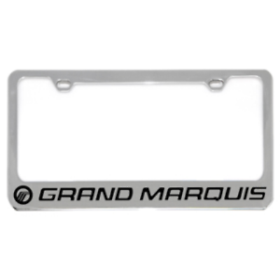 #ad Chrome Mercury Grand Marquis Logo w Word License Plate Frame Official Licensed $34.95