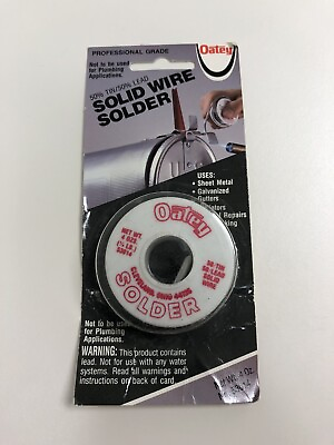 #ad Oatey 53014 50 50 Solid Wire Solder 1 4 lbs 50% Ton 50% Lead Pro Grade $9.99