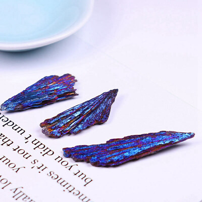 #ad 5Pcs Natural Aura Rainbow Kyanite Titanium Quartz Crystal Cluster VUG Specimen $14.29