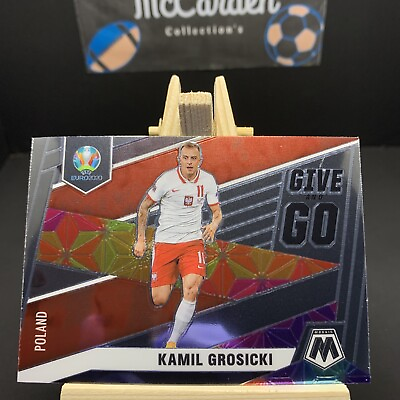 #ad 2021 Panini Mosaic UEFA EURO 2020 Give and Go Kamil Grosicki Poland #14 Soccer $3.99