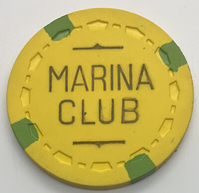 #ad 1964 $5 MARINA CLUB California Card Room MARINA CA CG023709 TR King SCrown $23.99