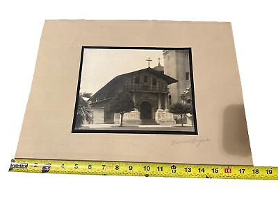 #ad Vintage California Mission Photograph By Maurice Bejach 1930S $300.00