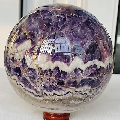 #ad 3240g Natural Dreamy Amethyst Sphere Quartz Crystal Ball Healing $171.96