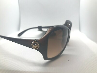 #ad NEW Revlon Womens Hot Black Rectangle Sunglasses RVN 18 Gold accents $6.99