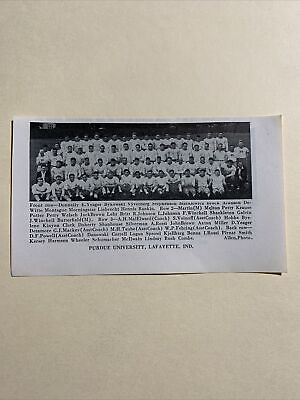 #ad Purdue Boilermakers amp; Northwestern Wildcats 1939 Football Team Picture $16.00