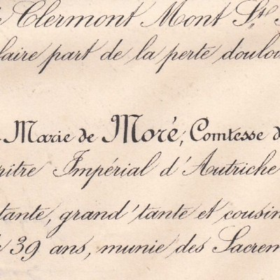 #ad Sidonie Albertine Marie De More De Pontgibaud 1879 EUR 29.00