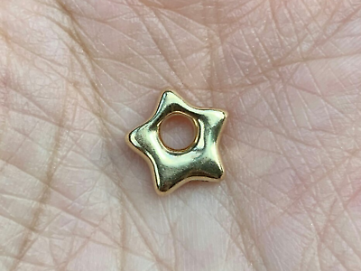 #ad 14K Solid Gold Small Star Pendant Charm Solid Yellow Gold Charm Pendant Gift. $282.15