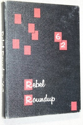 #ad 1962 William Travis High School Yearbook Annual Austin Texas TX Rebel Roundup $39.95