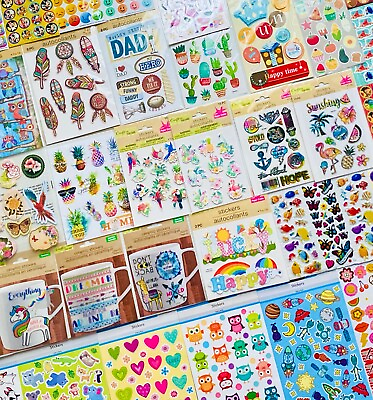 #ad 475 Stickers Cats Dogs Dinosaurs Wildlife Sea Life Garden Florals amp; More Themes $19.00
