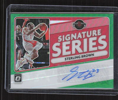 #ad 2020 Donruss Optic #SS STB Sterling Brown Signature Series Green $1.29