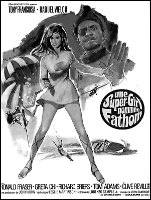 #ad RAQUEL WELCH Movie Poster 1967 Film FATHOM Picture Photo Print 4quot;x6quot; $8.50