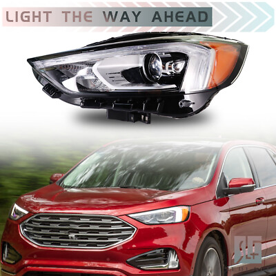 #ad For 2019 2021 Ford Edge Headlight Full LED w DRL Black Housing Driver Left Side $219.79