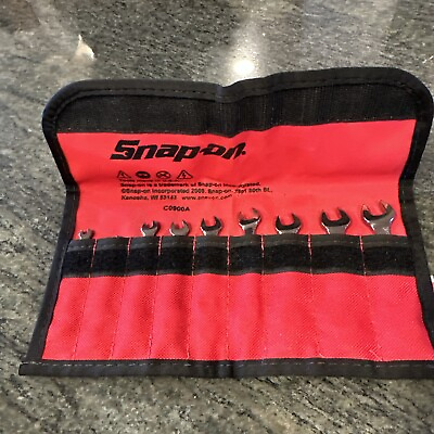#ad Snap On oxi709sbk 9 pc 6 point Combe midget wrench set in pouch 1 8 3 8” $249.95