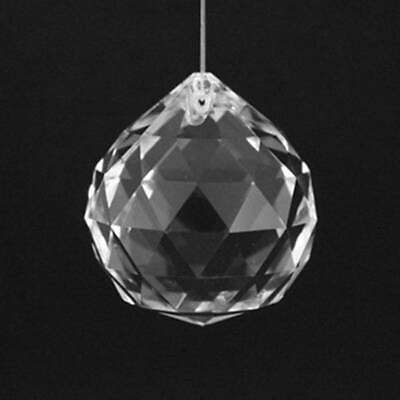 #ad 20mm Crystal Glass Ball Chandelier Drop Prisms Wedding Decor Teardrop Pendant $1.98