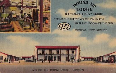 #ad Postcard Round Up Lodge Deming New Mexico NM $20.01