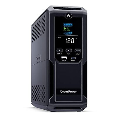 #ad Cyberpower CP1350AVRLCD3 1350va Mini tower Avr Ups Perp 12 Out Lcd Serial usb $200.86