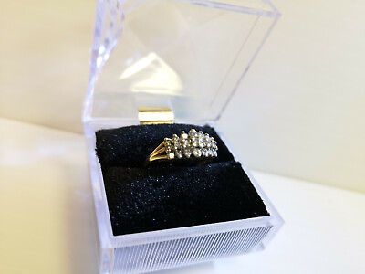 #ad NI 2171 14K Ladies Ring w Diamond Cluster C $644.00