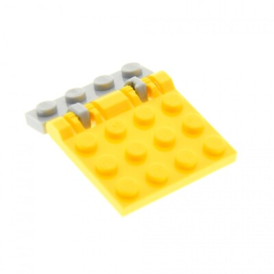 #ad 1x Lego Vehicle Hinge Plate 3x4 Yellow Hinged Stone Grey 44568 4184179 44570 $2.29