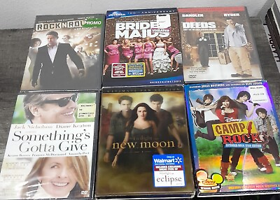 #ad #ad Lot Of 6 Brand New Sealed DVD Movies Various Artists Genres $9.25