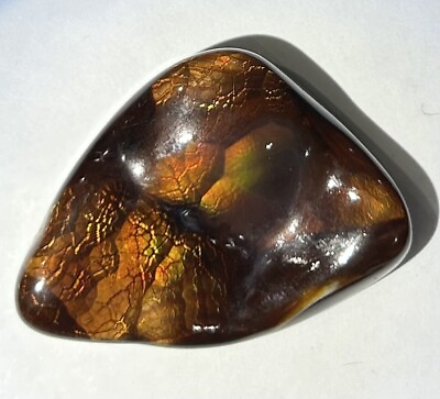 #ad Fire Agate Slaughter Mtn AZ 54 Ct 1.3” X 1” From Clifford Willis Collection $350.00