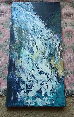 #ad Oil with Cold Wax Painting $59.99