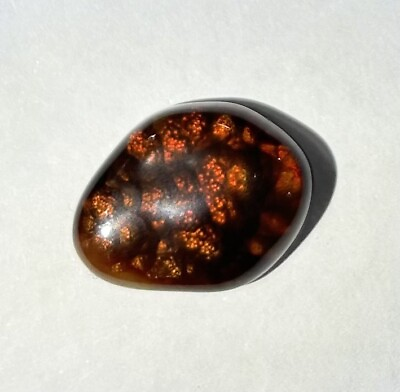 #ad Fire Agate Stone Slaughter Mtn AZ 7 Ct 1” X 1 2” From Clifford Willis Collection $100.00