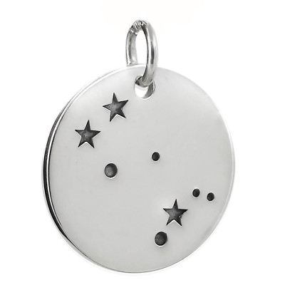 #ad Gemini Charm 925 Sterling Silver Stars Pendant Zodiac Constellation NEW $31.00