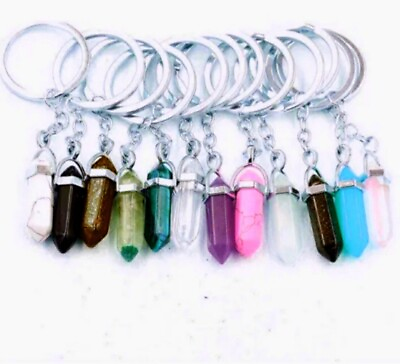 #ad White Jade Crystal Key Chain Purse Charm Crystal Silver Zipper Pull $9.99
