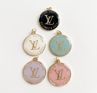 #ad Designer Louis Vuitton LV Round Circle Button Zipperpull Bundle Set of 5 $55.00