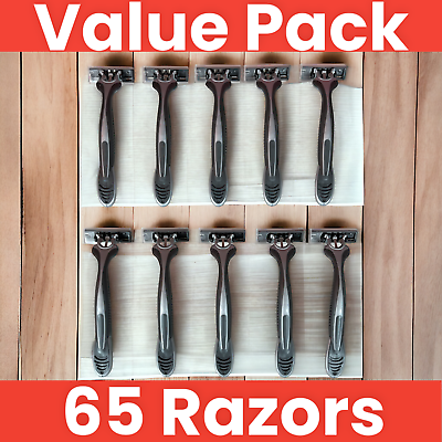 #ad #ad Vaylor Disposable Razors for Men 3 Blade 65 Pack Smooth Shaving Sensitive Skin $28.98