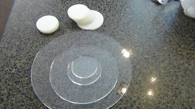 #ad New Clear acrylic circles 1 8 inch disc any size up to 11 inch custom size lens $1.49