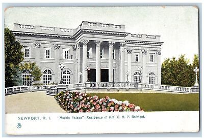 #ad Newport Rhode Island Postcard Marble Palace Home Of Mrs. O.H.P. Belmont c1905#x27;s $19.47