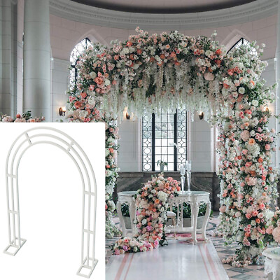 #ad Heavy Duty Metal Wedding Arch Aisle Arbor Floral Arrangement Backdrop Multi Use $99.93