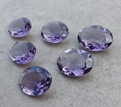 #ad AAA Natural Amethyst Oval Shape Faceted Cut Calibrated Wholesale Loose Gemstones $5.10