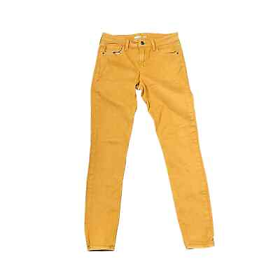 #ad Old Navy Rockstar Super Skinny Jeans Size 4 Dark Mustard Yellow Womens 27X28 $12.99
