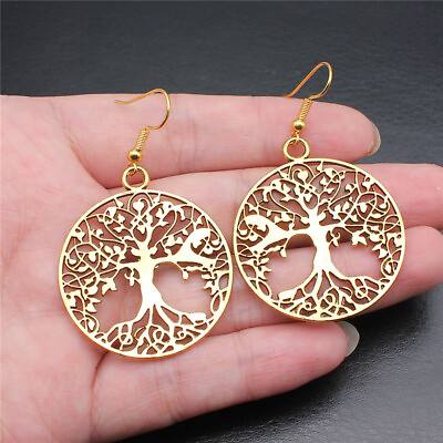 #ad Fashion Tree of Life Earrings Stud Hook for Women Girl or Mother #x27;s Gift $9.99