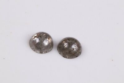 #ad 2 Pcs 0.83Cts Natural Loose Cabochon Diamond Gray Color Loose Diamond Pair D04 C $338.10