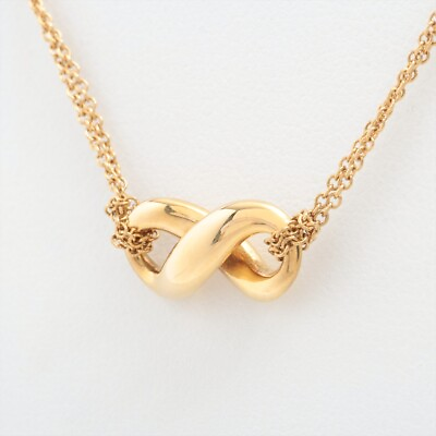 #ad TIFFANYamp;Co. Infinity Necklace 750 YG 5.2g $567.13