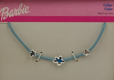 #ad Necklace for Girls Barbie IN Silver Sterling Three Flowers $44.18
