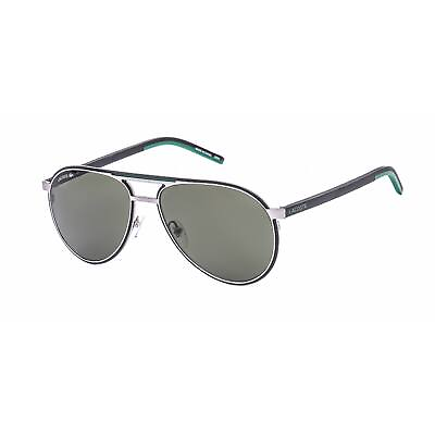 #ad #ad Lacoste Men#x27;s Sunglasses Full Rim Shiny Grey Metal Aviator Shape Frame L193S 035 $40.00