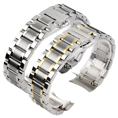 #ad Stainless Steel Watch Bracelet Strap Compatible for Casio Seiko Orient Omega $18.14