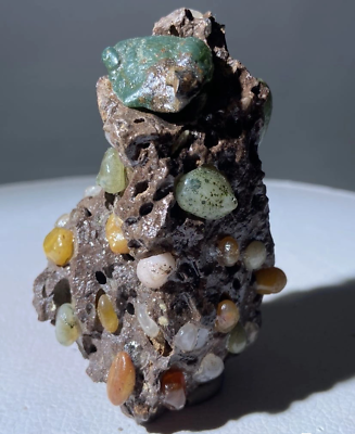 #ad Rare Natural Gobi Agate Quartz Crystal Mineral Rough Specimen Healing 151G $29.99