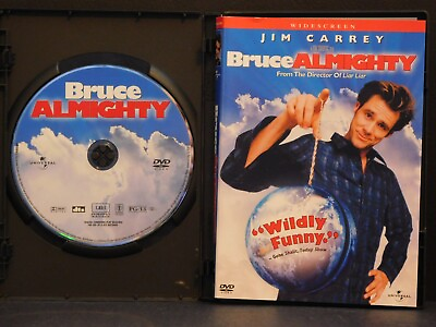 #ad Bruce Almighty Jim Carrey WS VG 2003 *DVD Disc amp; Cover Art* Ships Free. $3.96