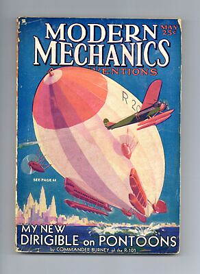 #ad Modern Mechanics and Inventions Pulp May 1930 Vol. 4 #1 GD $56.00