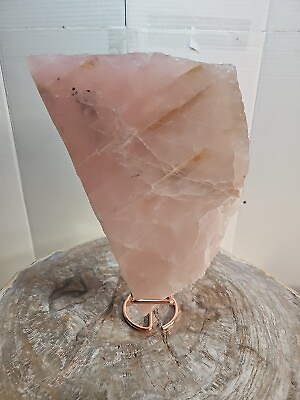 #ad 5.72LB Natural Rose Quartz Crystal Pink Crystal Stone slices Healing $165.00
